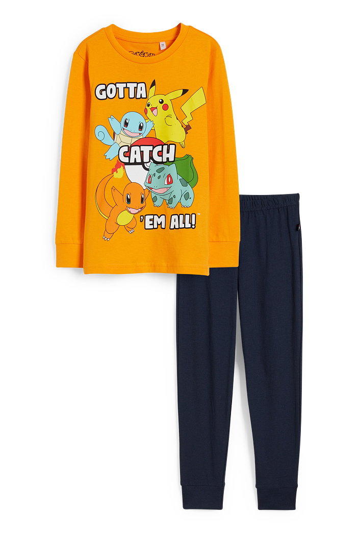 C&A Pokémon-piżama-2 części, Pomarańczowy, Rozmiar: 116