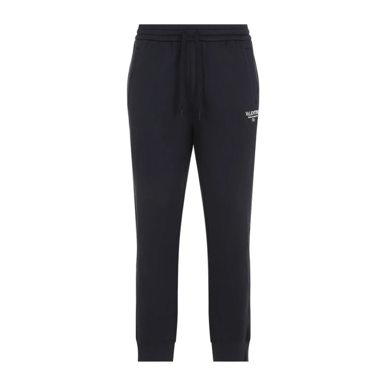 Navy Bianco Jogging Pants Valentino