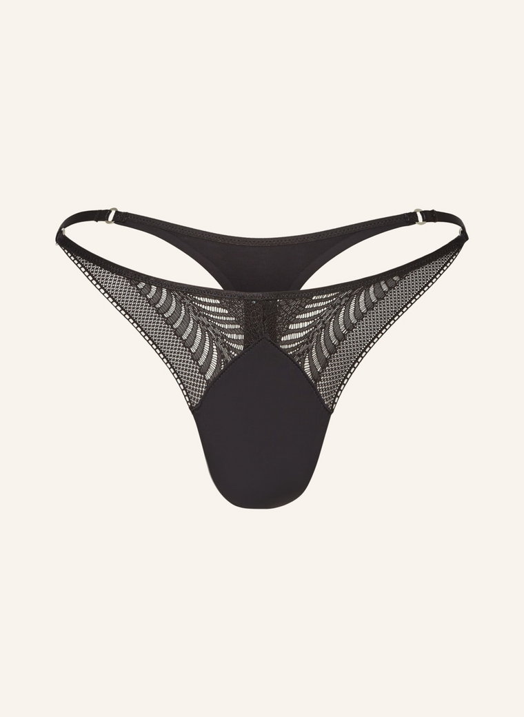 Calvin Klein Stringi Minimalist Lace schwarz