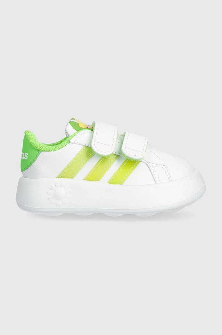 adidas sneakersy dziecięce x Disney, GRAND COURT 2.0 Tink CF I kolor zielony