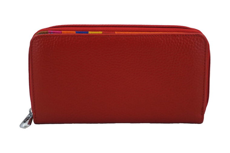 Antykradzieżowy portfel z ochroną RFID - Czerwony