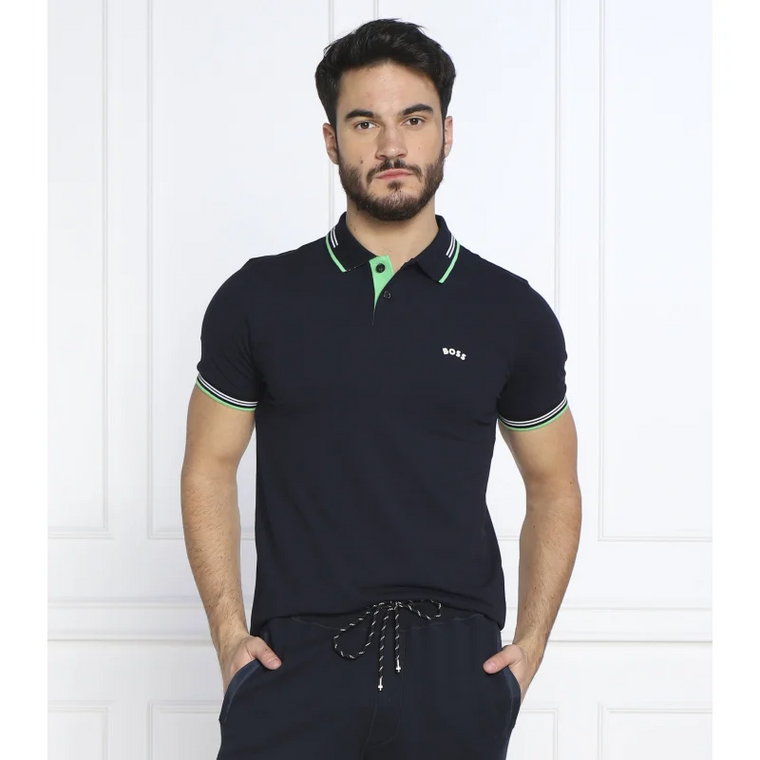 BOSS GREEN Polo Paul Curved | Slim Fit | stretch