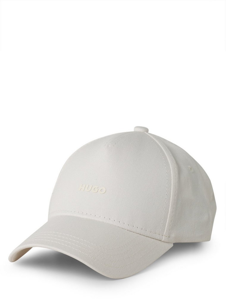HUGO - Damska czapka z daszkiem, biały