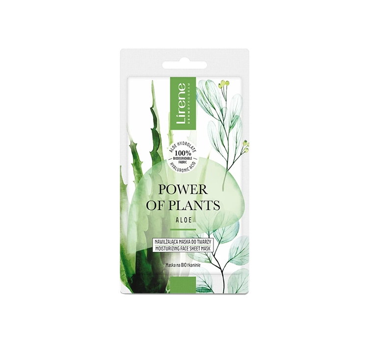 LIRENE POWER OF PLANTS ALOES NAWILŻAJĄCA MASKA DO TWARZY 17G