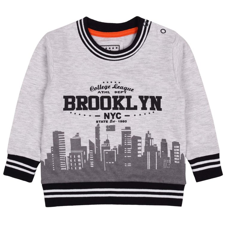 Szara, niemowlęca bluza BROOKLYN 6-9 m 74 cm