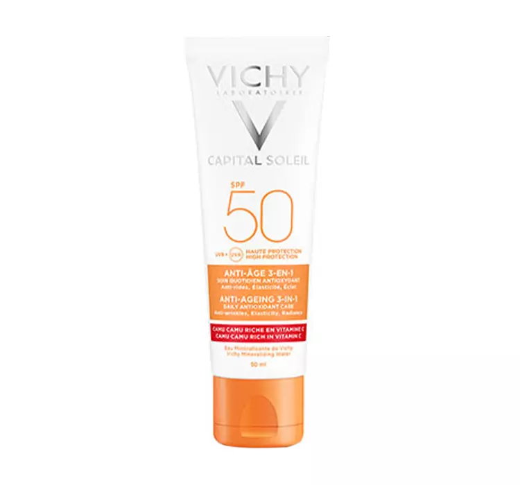 VICHY CAPITAL SOLEIL PRZECIWSTARZENIOWY KREM DO TWARZY 3W1 SPF50 50ML