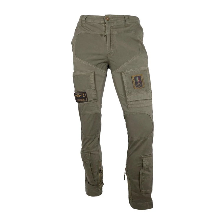 Męskie Spodnie Anti-G w Kolorze Zielonym Aeronautica Militare