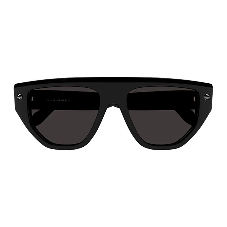 Eleganckie czarne okulary przeciwsłoneczne Ss23 dla kobiet Alexander McQueen