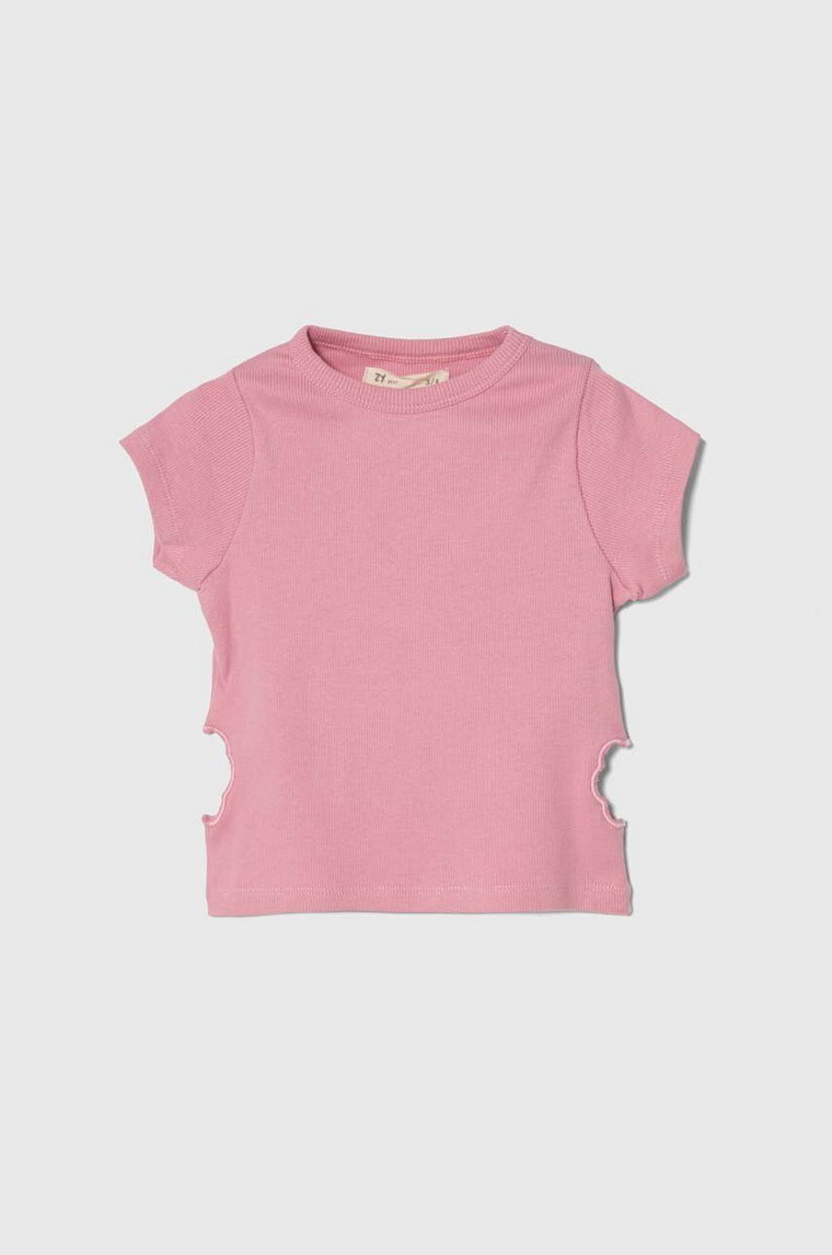 zippy t-shirt dziecięcy kolor różowy