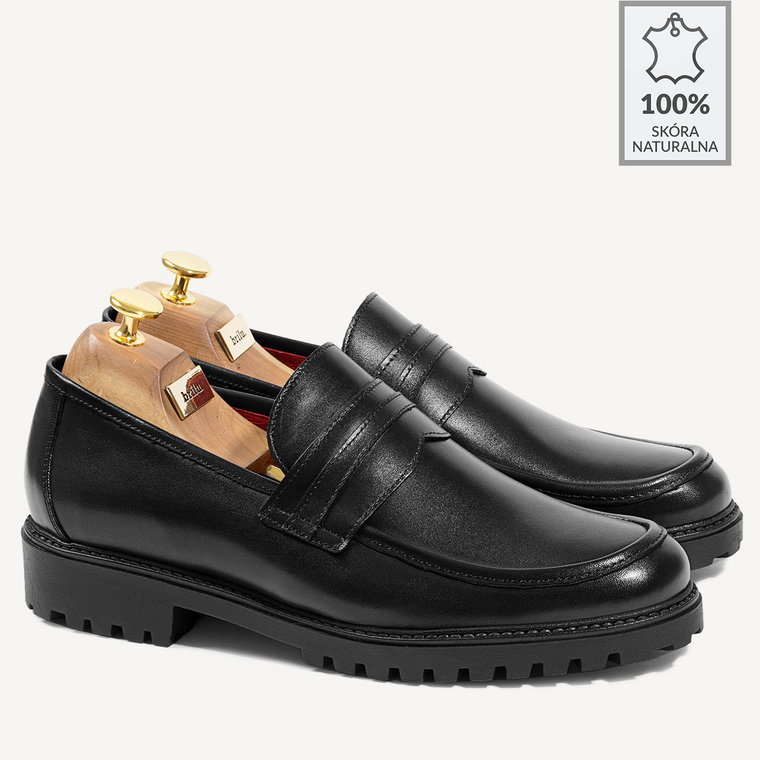 BRILU loafersy Reggie czarne