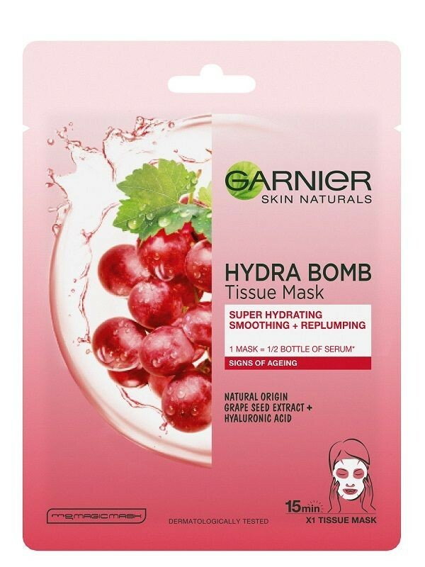 Garnier Skin Naturals Hydra Bomb - maska w płachcie anti-aging 28g