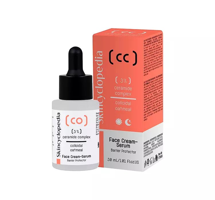 SKINCYCLOPEDIA SERUM DO TWARZY Z 3% KOMPLEKSEM CERAMIDOWYM I KOLOIDALNĄ MĄCZKĄ OWSIANĄ 30ML