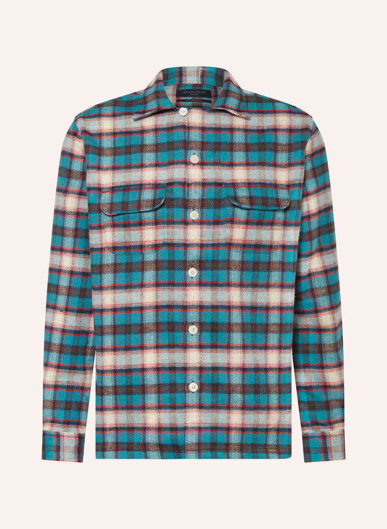 Allsaints Koszula Flanelowa Crayo Relaxed Fit blau