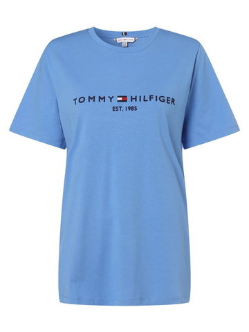 Tommy Hilfiger Curve - T-shirt damski  Curve, niebieski