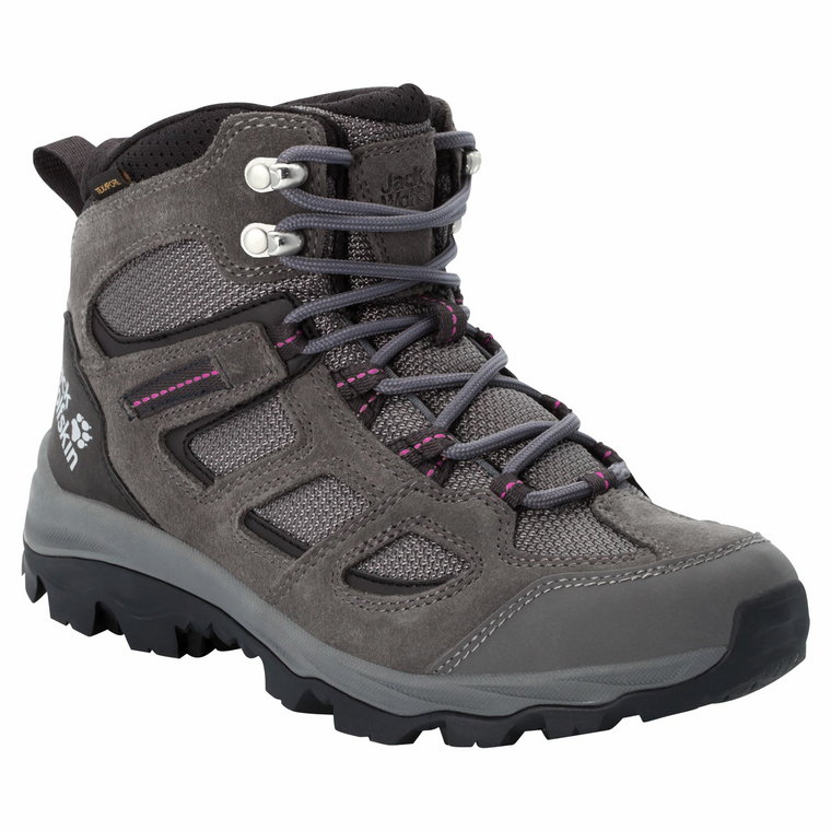 Buty turystyczne Jack Wolfskin VOJO 3 TEXAPORE MID W tarmac grey / pink - 4