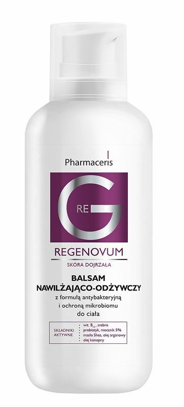 Pharmaceris Regenovum - balsam nawilżająco-odżywczy z formułą antybakteryjną do ciała 400ml