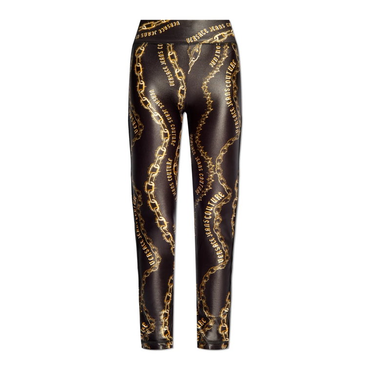 Legginsy ze wzorem Versace Jeans Couture