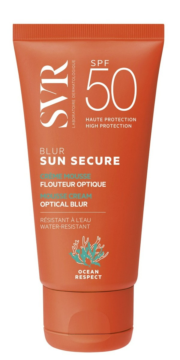 SVR Sun Secure Blur Brzoskwiniowy Mus SPF50+