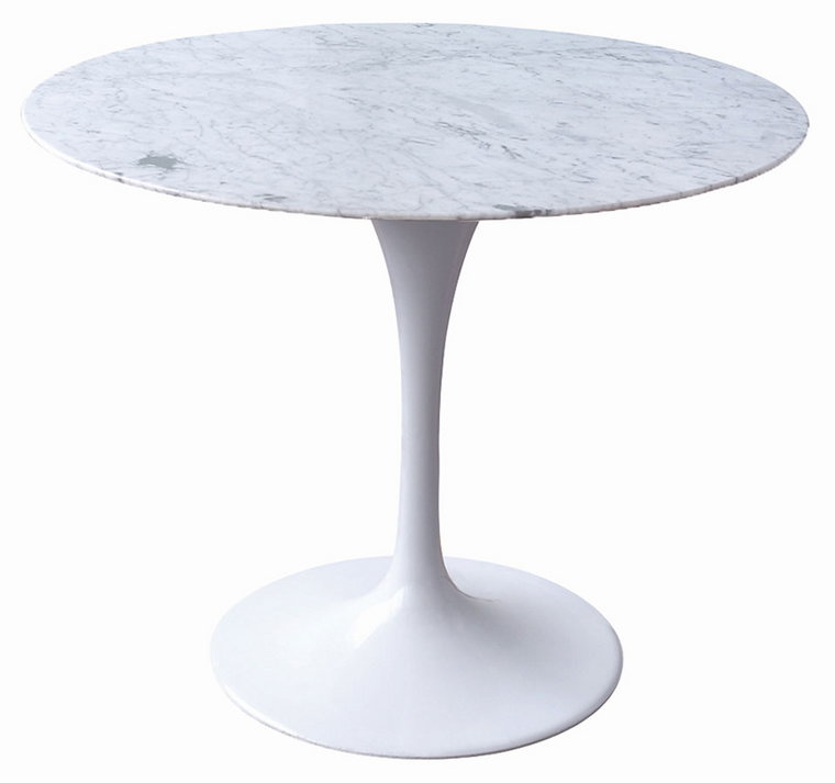 Marmurowy okrągły stół z metalową podstawą - Gobleto 3X