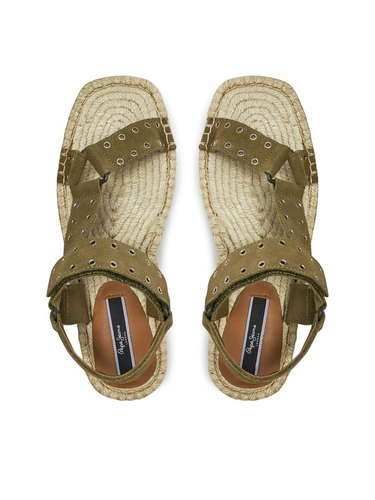 Pepe Jeans Espadryle Tracy Resort PLS90660 Zielony