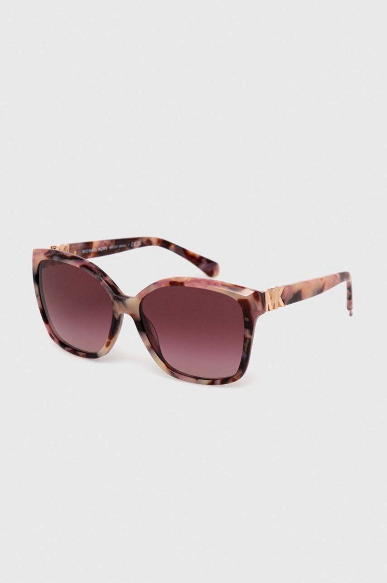 Michael Kors okulary przeciwsłoneczne MALIA damskie kolor różowy 0MK2201