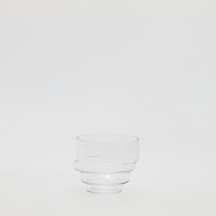 Reserved - Szklany wazon - biały