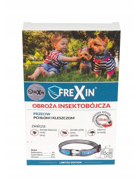 Obroża insektobójcza FreXin dla psa 35 cm