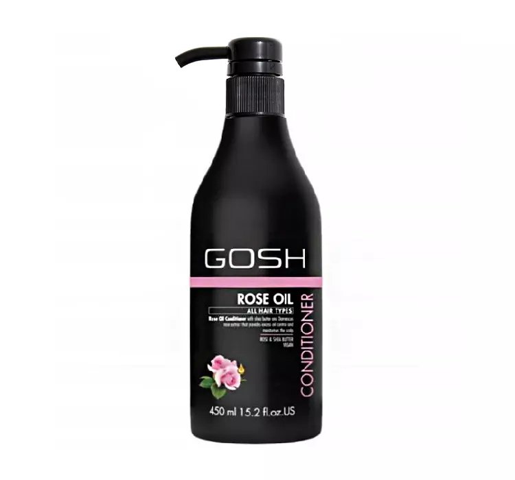 GOSH ROSE OIL WEGAŃSKA ODŻYWKA DO WŁOSÓW PRZETŁUSZCZAJĄCYCH SIĘ 450ML