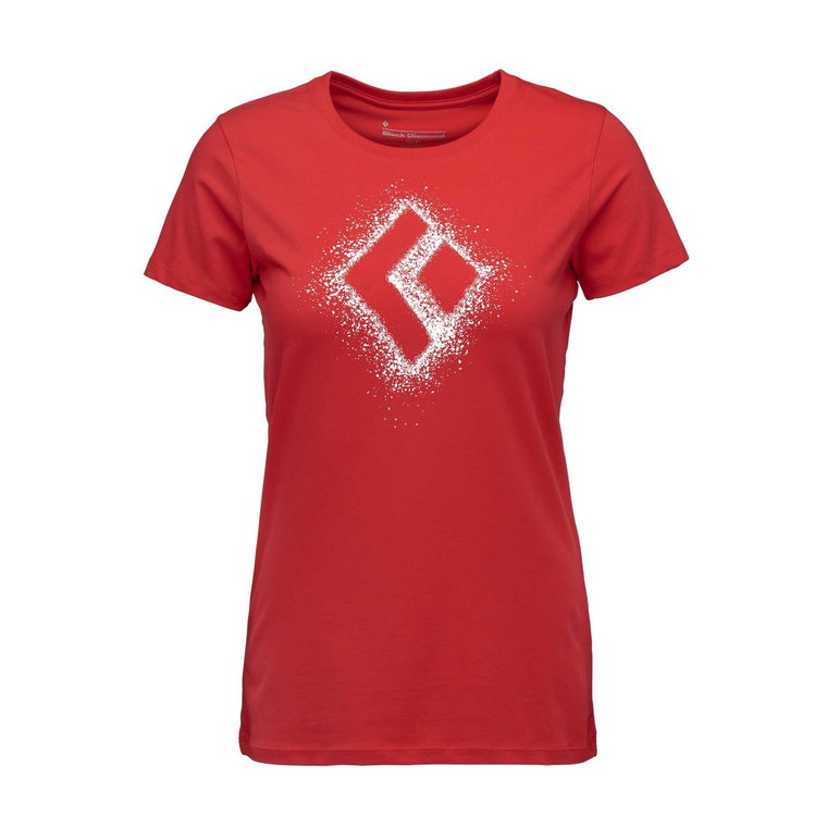 Damski t-shirt Black Diamond Chalked Up 2.0 Tee coral red - S