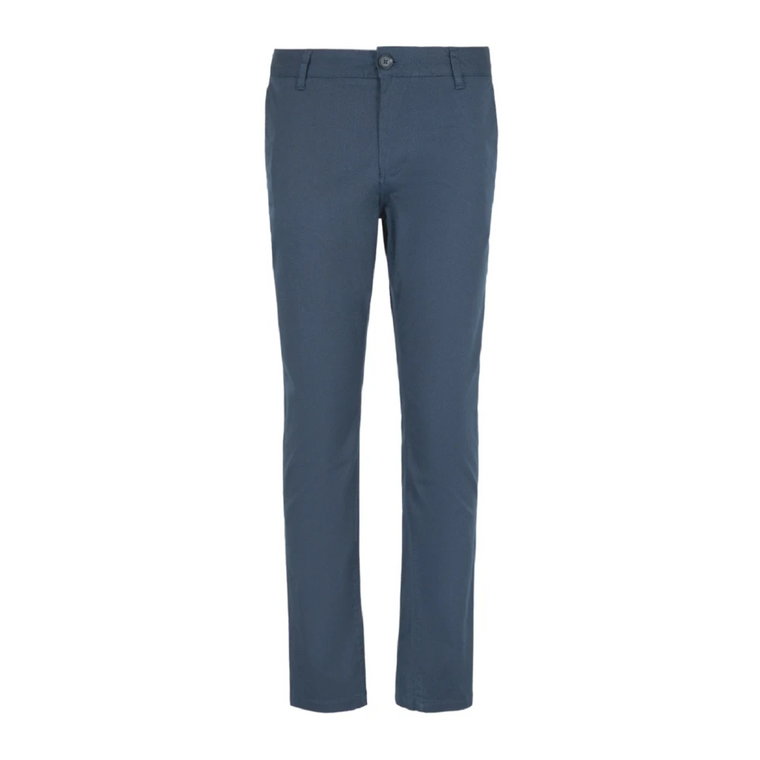 Niebieskie Bawełniane Elastanowe Spodnie Ss24 Armani Exchange