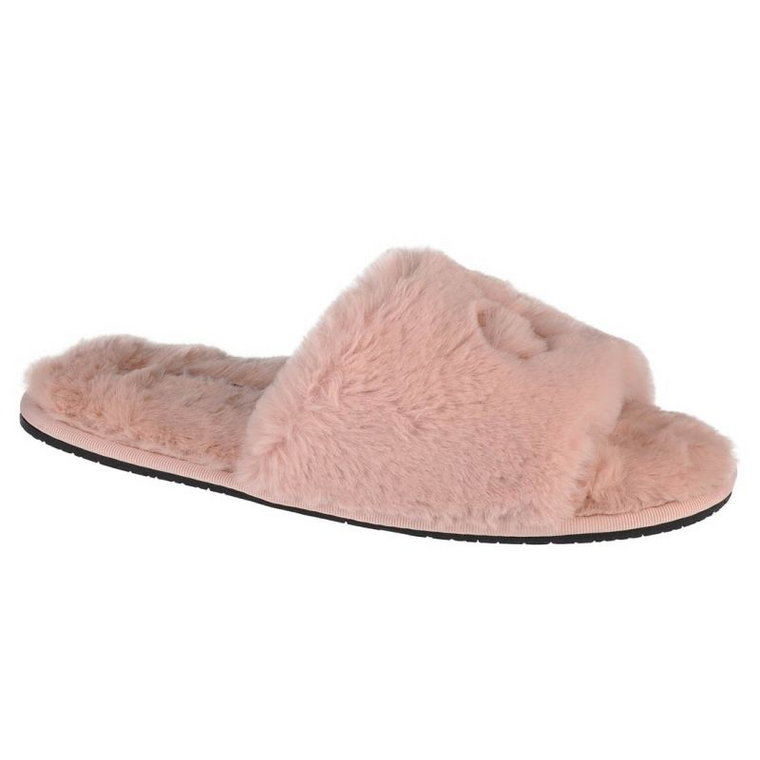 Kapcie Calvin Klein Slipper Sandal Fur W HW0HW00634-TBP beżowy różowe
