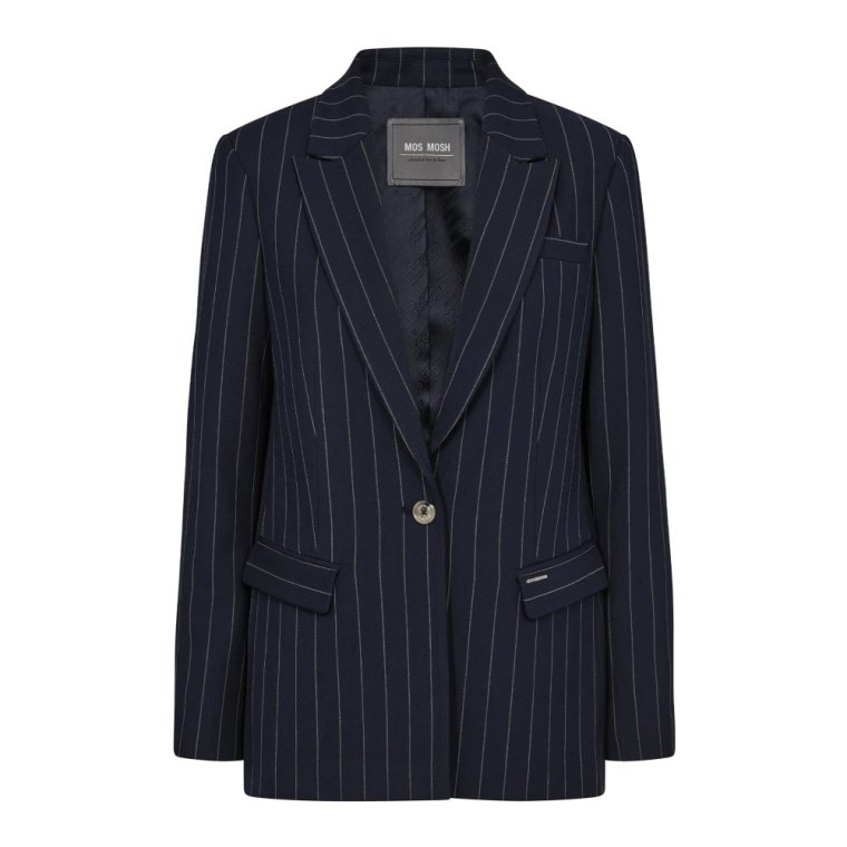 Pinstripe Blazer Salute Navy MOS Mosh