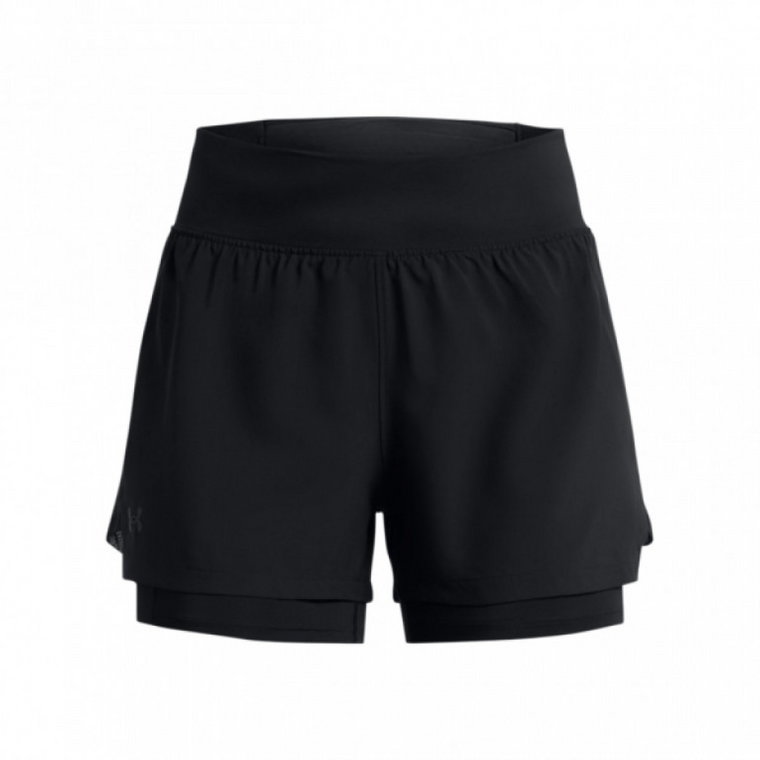 Damskie spodenki do biegania Under Armour UA RUN STAMINA 2IN1 SHORT - czarne