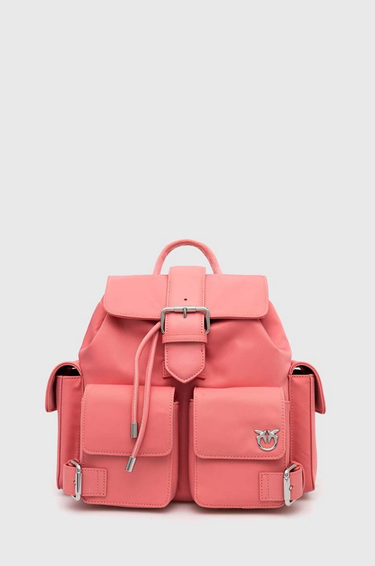 Pinko plecak damski kolor różowy mały gładki 102745 A1J4