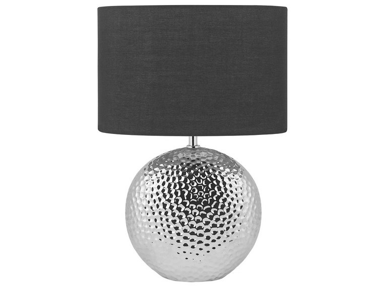 Lampa stołowa BELIANI Nasva, E27, srebrna, 51 cm