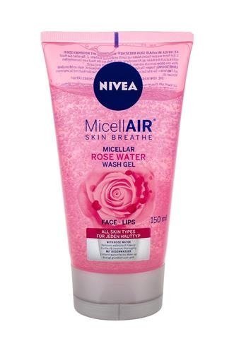 Nivea, Rose Water MicellAIR, żel oczyszczający dla kobiet, 150 ml