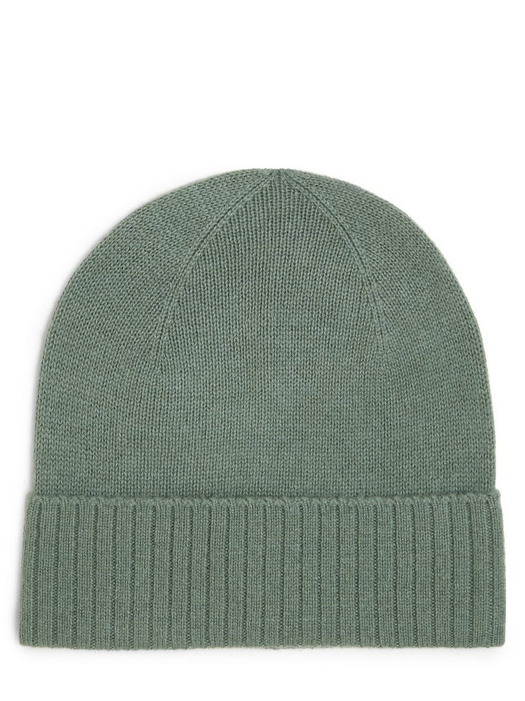 Marie Lund - Damska czapka z czystego kaszmiru, zielony