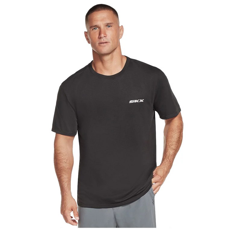 Skechers Dri-Release SKX Tee M1TS274-BLK, Męskie, Czarne, t-shirty, poliester, rozmiar: L