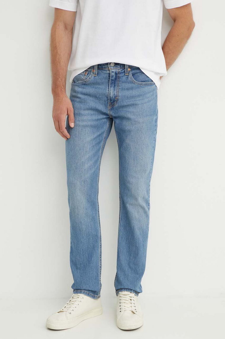 Levi's jeansy 502 TAPER męskie kolor niebieski