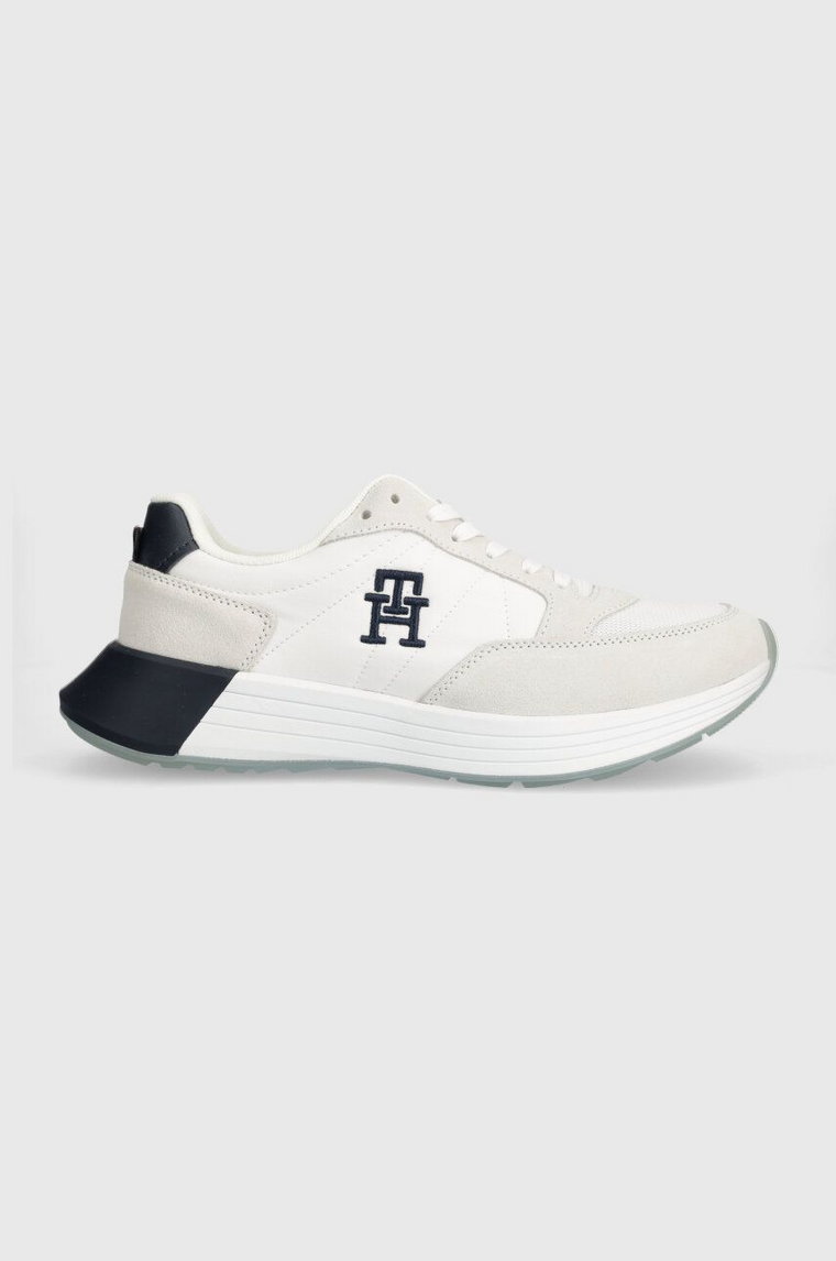 Tommy Hilfiger sneakersy CLASSIC ELEVATED RUNNER LOCKER kolor biały FM0FM04939