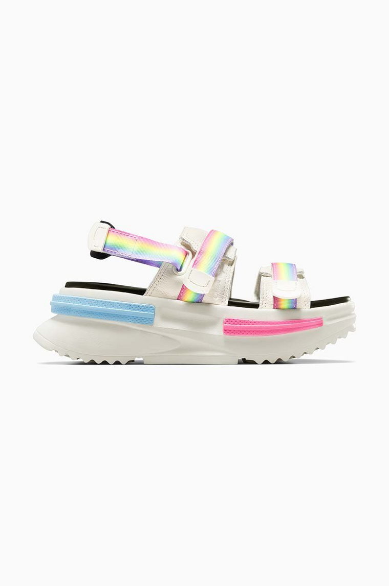 Converse sandały Run Star Utility Sandal CX Pride damskie kolor biały na platformie A10219C