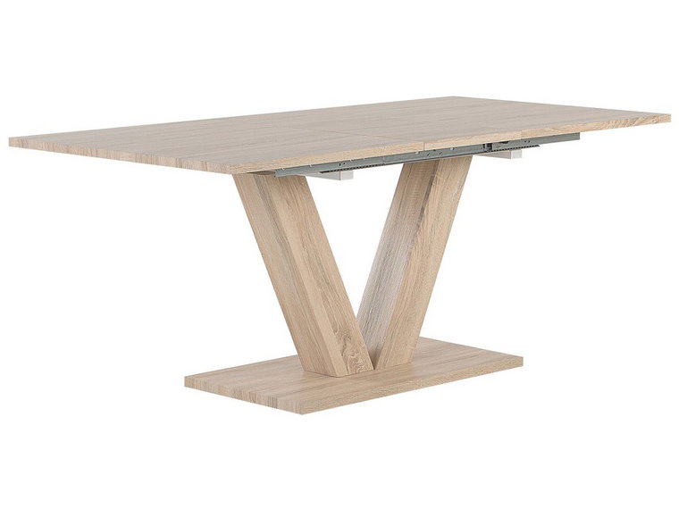 Stół do jadalni rozkładany BELIANI Lixa, jasnobrązowy, 75x180x90 cm