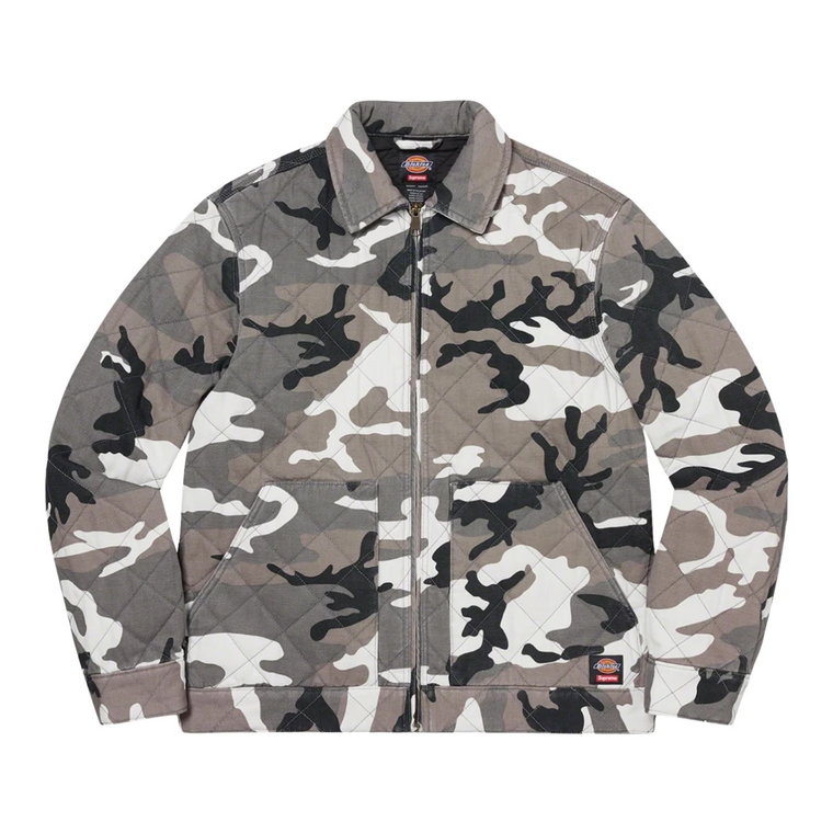 Quilted Work Jacket Grey Camo Supreme