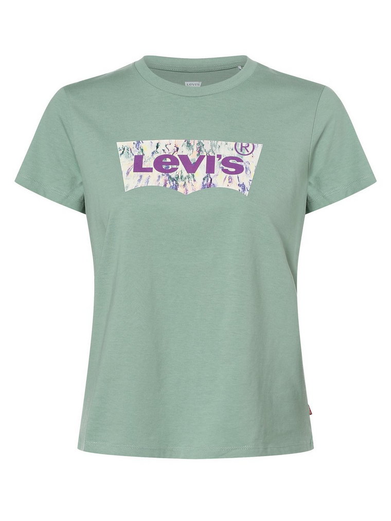 Levi's - T-shirt damski, zielony