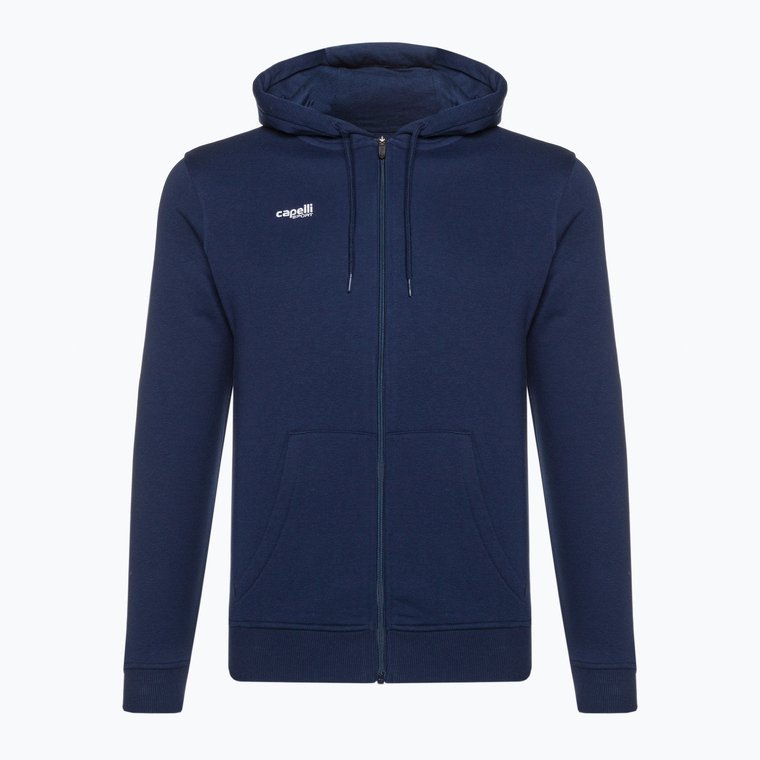 Bluza piłkarska męska Capelli Basics Adult Zip Hoodie navy