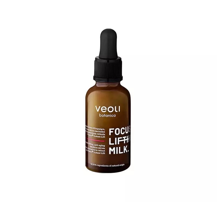 VEOLI BOTANICA FOCUS LIFTING MILK NATYCHMIASTOWO LIFTINGUJĄCE ANTI-AGING SERUM EMULSYJNE 30ML