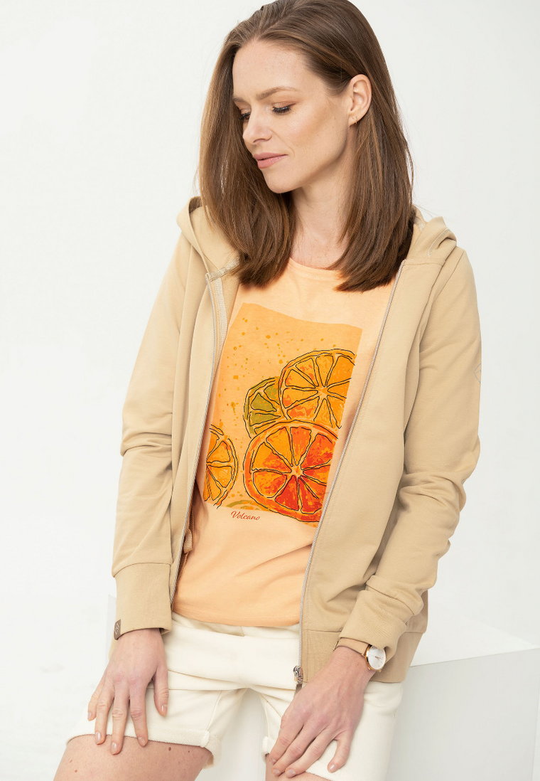Koszulka damska z kolorowym motywem owocowym T-KOKTAIL