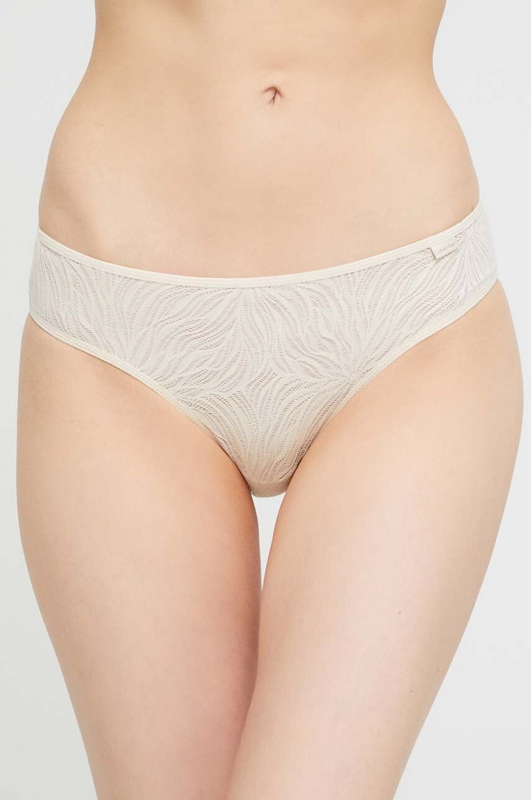 Calvin Klein Underwear figi kolor beżowy