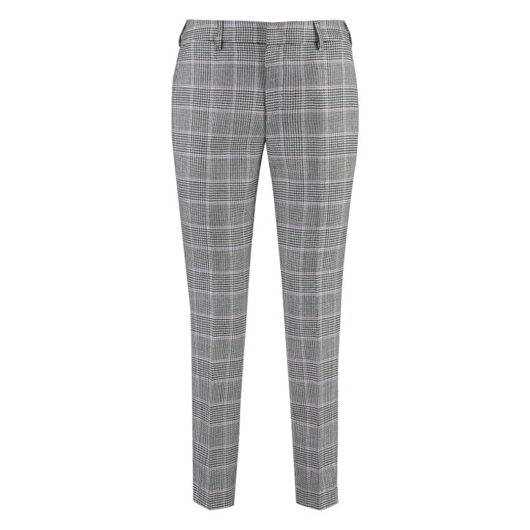 Houndstooth Virgin Wool Tailored Trousers PT Torino