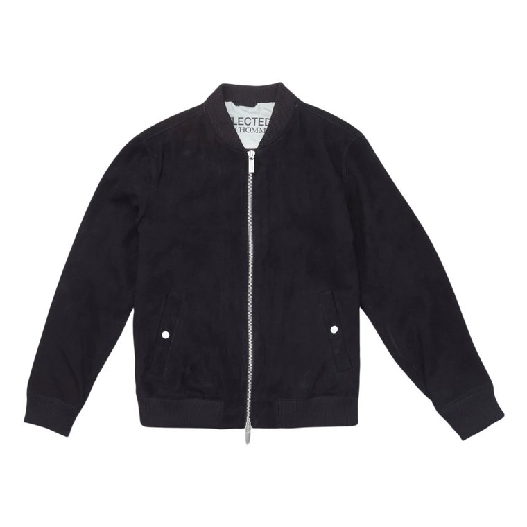 Suede Nero Bomber Archiwum Selected Homme
